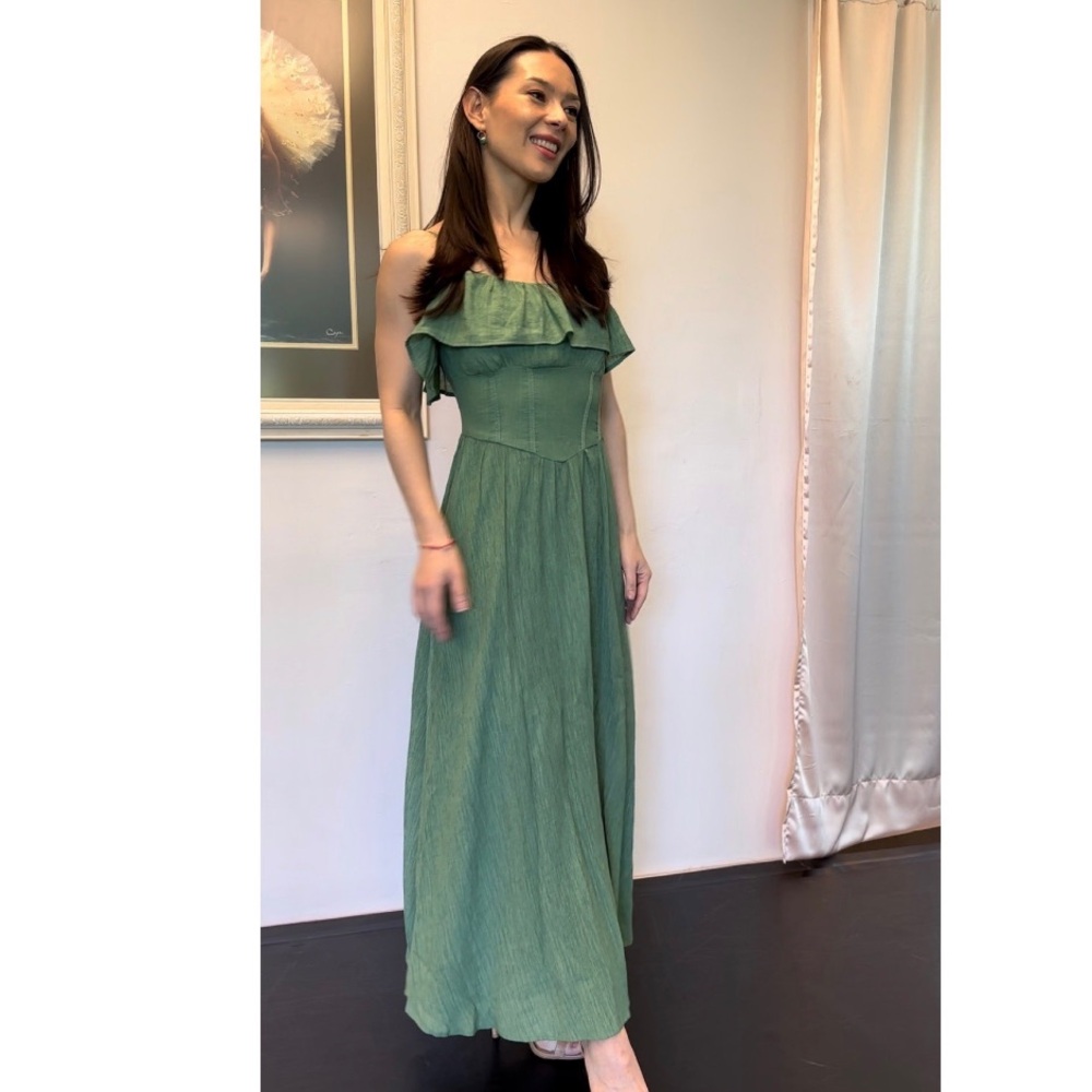 SUPER SALE!! Elegant Green Summer Dress